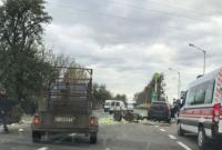 На Львівщині перекинувся трактор із капустою